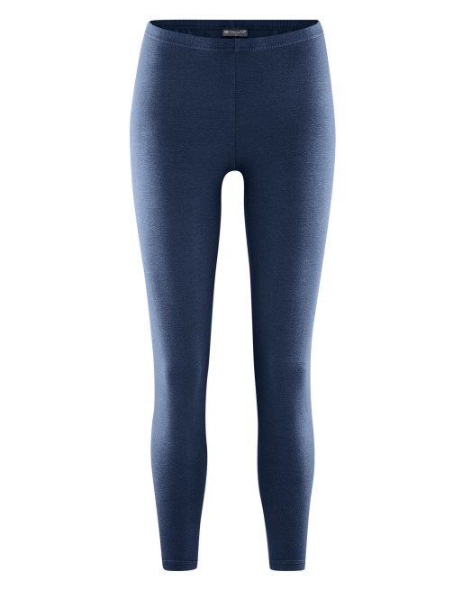 Lange Basic Leggings aus Hanf & Bio-Baumwolle - navy [72df8fad680777e83a75059810a53c9b]