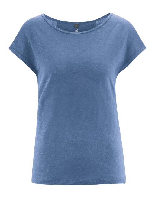 Reines 100% Hanf T-Shirt Normal Fit - blueberry [233f373e095f316f71f03318c6840fe8]