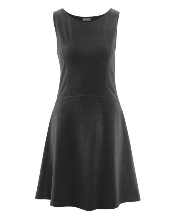 Jersey Sommerkleid Hanf/Biobaumwolle Slim Fit - black [3719c56acfc3f15fc9952566338366b9]