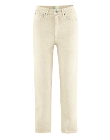Highrise Jeans Damen Hanf/Biobaumwolle - nature [0f51ad5ec0e992f6dca6ec4df0f60f45]