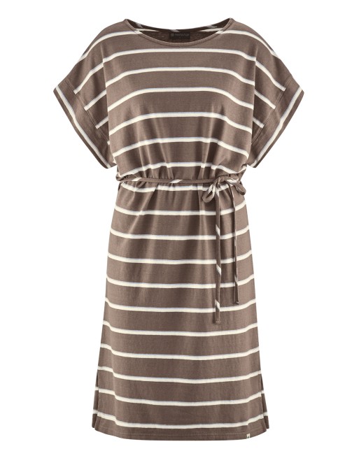 Streifen Kleid aus Hanf/Biobaumwolle - Casual Fit - dust-water-nature [5dc53b668b0b4dd0304eaf7e53191c27]