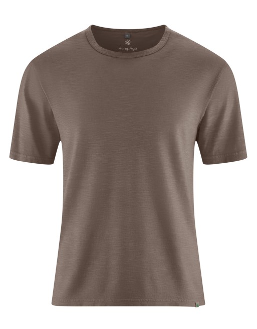 T-Shirt aus Slub Jersey Hanf/Biobaumwolle Normal Fit - dust [8ed60330d25364576f64185adde14e7b]
