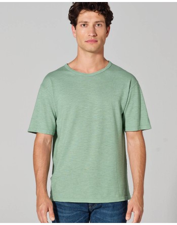 T-Shirt aus Slub Jersey Hanf/Biobaumwolle Normal Fit - peach [538516191236f6491b67bb880c05ecf8]