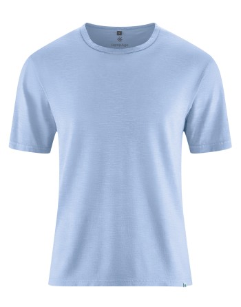 T-Shirt aus Slub Jersey Hanf/Biobaumwolle Normal Fit - water [95930a33a6ee4e6e041d9ebbabd0d1e8]