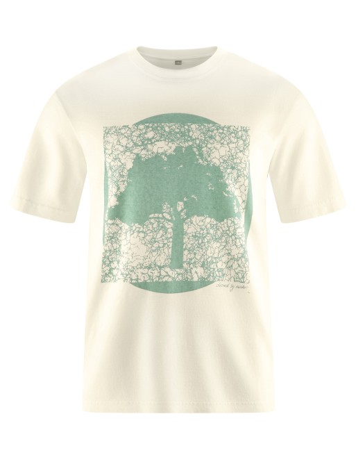 T-Shirt mit Print Hanf/Biobaumwolle Casual Fit - nature [8aeaaf15f15834bc8ce8955780b6d384]