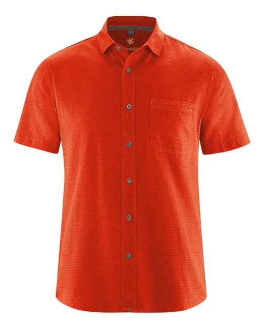 Kurzarmhemd Herren Hanf/Biobaumwolle Normal Fit - magna [2eaf346467cd6956b7c4506cbc8d30b5]