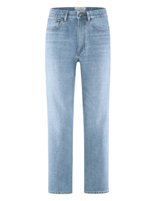 Highrise Jeans Hanf/Biobaumwolle - aqua [9bf271e53bed168cc291b3a935a192d9]