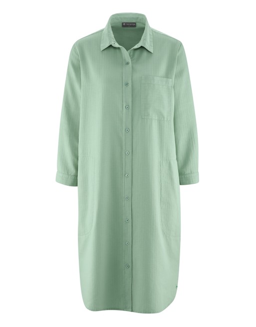 Schlichte Tunika Hanf/Biobaumwolle - Casual Fit - menta [bf2642b2f360aefd74f66d1b2d71ff32]