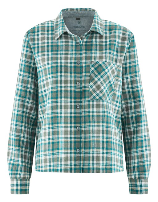 Sportliche Holzfällerbluse Hanf/Biobaumwolle - Casual Fit - lagoon-dijon-thyme-nature [ca5b4e13fad2e8f9510ca6fbf32820cf]