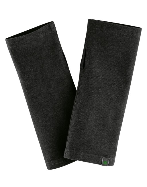 Wärmende Stulpen aus Hanf & Bio-Baumwolle - black [834c04166171794bfe73eb497b2f2ddd]