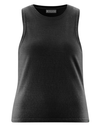 Crop Top aus Hanf/Biobaumwolle - Normal Fit - black [40aad8e913d59da0040bd052e6651649]