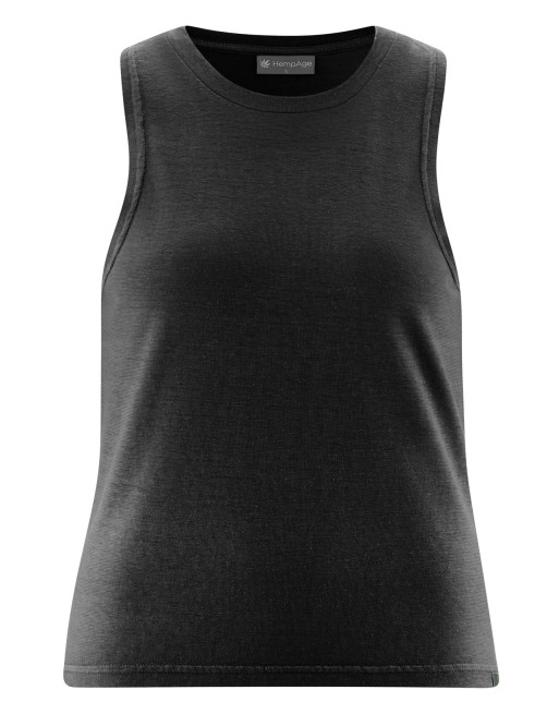 Crop Top aus Hanf/Biobaumwolle - Normal Fit - black [40aad8e913d59da0040bd052e6651649]