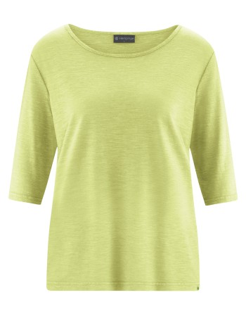 Halbarm T-Shirt Hanf/Biobaumwolle Casual Fit - lind [88c7fa432085c938877aea82c7869e63]
