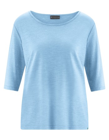 Halbarm T-Shirt Hanf/Biobaumwolle Casual Fit - glacier [642ec8c3c8cca8c83bfa73762d04fffa]