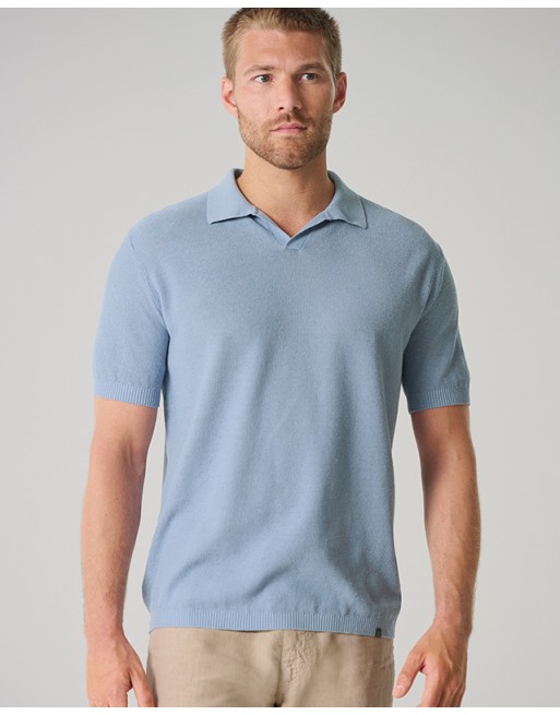 Edles Strick-Polo Hanf/Biobaumwolle Normal Fit - distel [4273ffa087ae30491fa393375f44ccd1]