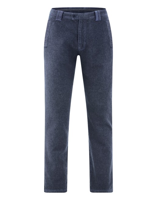 Chinohose mit dezentem Karomuster Hanf/Biobaumwolle - navy [05292ea5952071f23a3815bdcf2ead3e]