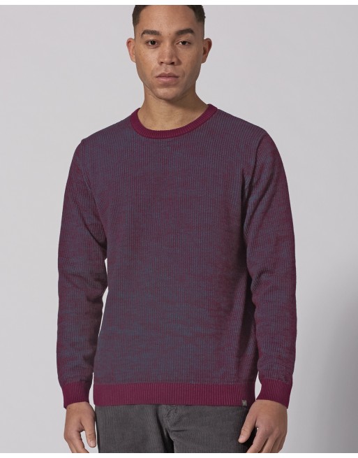 Zweifarbiger Strickpullover Hanf/Biobaumwolle Normal Fit - reef-shelf [57c7e165acb72692e5d19f7f105e4bff]