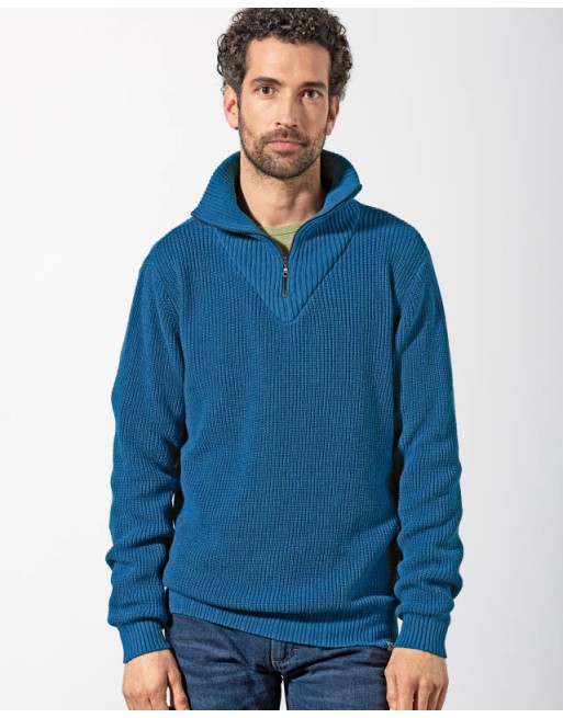 Kerniger Troyer L aus Hanf/Biobaumwolle - Normal Fit - sea [b157237d1b5f9b0c6c58dba42c0c8c9f]