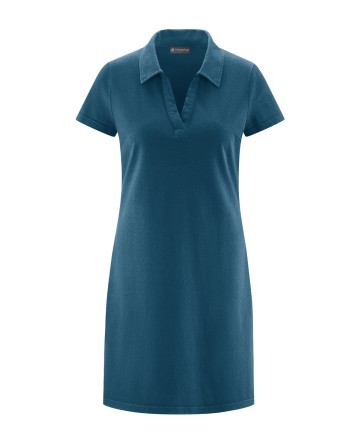 Zeitloses Sommerkleid mit Liegekragen Hanf/Biobaumwolle Normal Fit - reef [79c66d9f18b54e5c4ff6e52f66a62969]