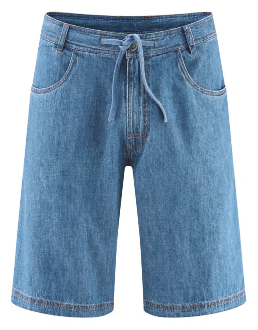 Shorts mit geradem Bein aus Hanf/Biobaumwolle - uniblue [910f0f60f33a18d162e6eb3ba4fbf6ad]