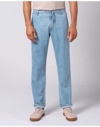 5-Pocket Hose mit geradem Bein aus Hanf/Biobaumwolle - uniblue [a62aebdc388b8e1d99a3cde6dddebf41]