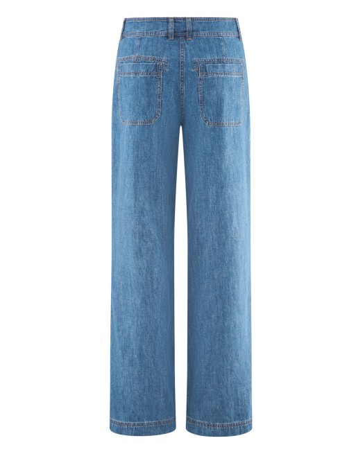 Damenjeans mit geradem Bein aus Hanf & Bio-Baumwolle - uniblue [69f0a8d3aaafa970be8a534641fe2fcd]