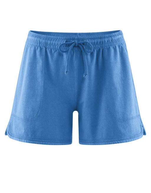 Shorts aus Piqué-Jersey mit elastischem Bund aus Hanf/Bio-Baumwolle - ocean [2f0959f3082ad34ea0ff51fdac115b73]