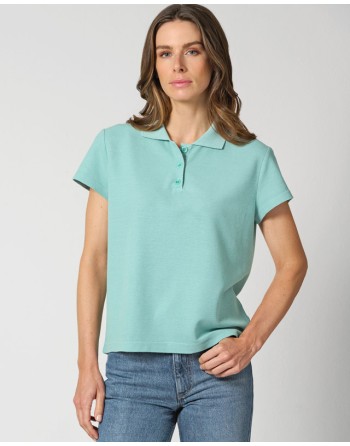 Poloshirt für Damen Hanf/Biobaumwolle Casual Fit - magnolia [789560e1fd51f114feec2db8db61449f]
