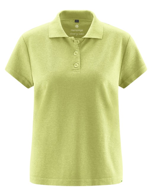 Poloshirt für Damen Hanf/Biobaumwolle Casual Fit - bamboo [0c73c4841ee4447f43c726a5aaf27542]