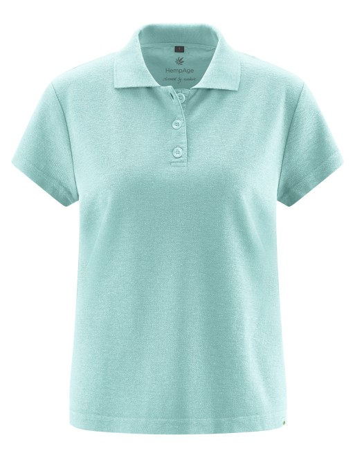 Poloshirt für Damen Hanf/Biobaumwolle Casual Fit - lake [539f2750bd97523adef8a97f5b1fed07]