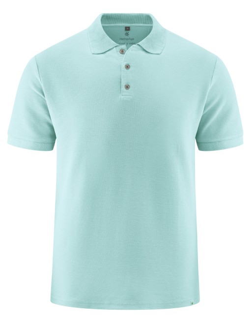 Poloshirt aus Piqué-Jersey aus Hanf/Biobaumwolle Normal Fit - lake [3c670248201d91982107f0c99a63f8d1]