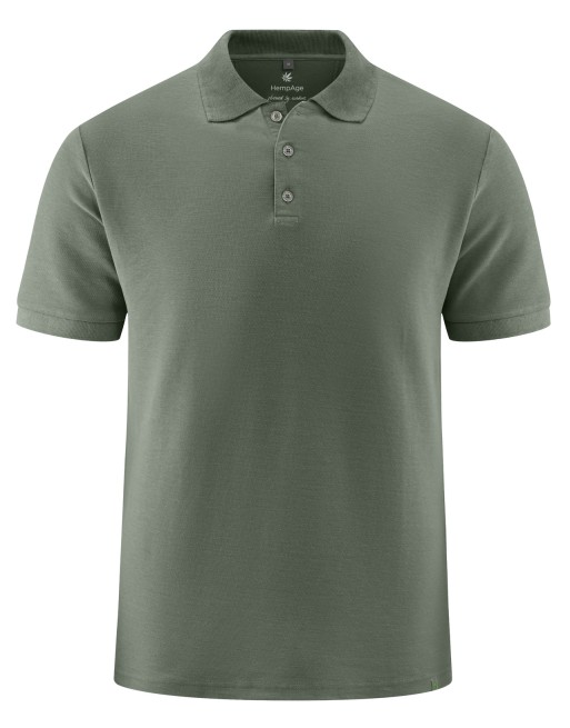 Poloshirt aus Piqué-Jersey aus Hanf/Biobaumwolle Normal Fit - moss [a33b1bb1505d5caa4e02f9a4a4883547]