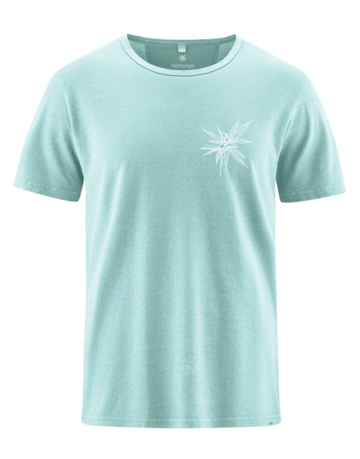Zeitloses T-Shirt mit Print aus Hanf/Biobaumwolle - Normal Fit - lake [b817b97d20b77fc0c41ea3c5cf701e70]