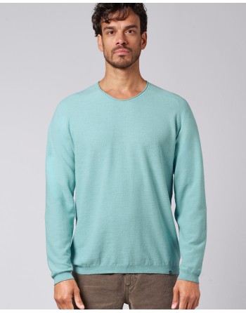 Strickpullover mit schmalen V-Ausschnitt aus Hanf/Biobaumwolle Normal Fit - nature [ce6e31a3cb92f15cf4385713e13778df]