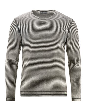 Langarmshirt mit Streifen Hanf/Biobaumwolle Normal Fit - nature [24e06c1d1ff7e98070925c3defd67303]