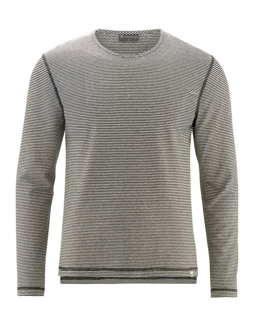 Langarmshirt mit Streifen Hanf/Biobaumwolle Normal Fit - nature [24e06c1d1ff7e98070925c3defd67303]