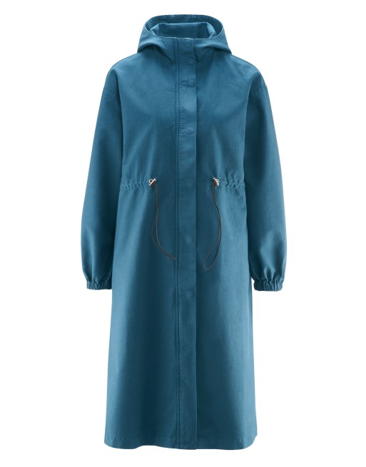 Damen Kapuzenmantel aus Hanf/Bio-Baumwolle Casual Fit - reef [d23e15cb1455615bf896bf1707cc484e]