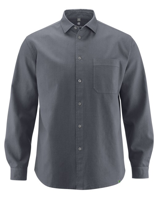 Robustes Worker-Hemd aus Hanf/Biobaumwolle - Casual Fit - shale [897ca988e49630816c6561346c57fa30]