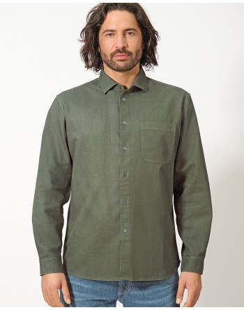 Robustes Worker-Hemd aus Hanf/Biobaumwolle - Casual Fit - shale [f785104962ae98cf7fec8c3939bdb6da]