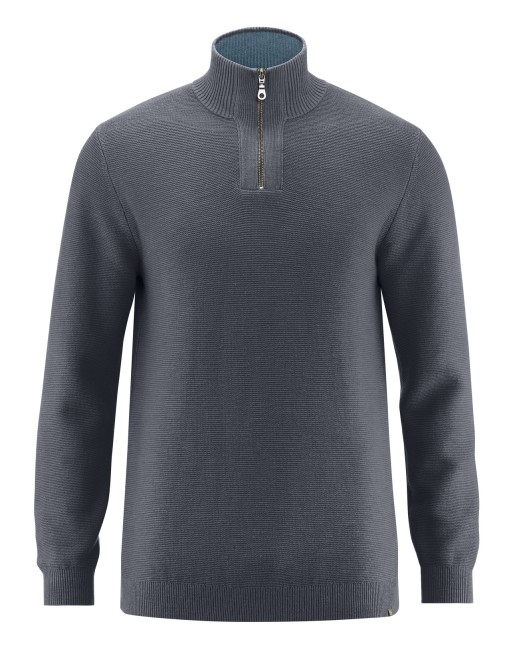 Herren-Troyer Hanf/Biobaumwolle Normal Fit - shale [16007b716b59ee2cc4c89d63565e31dc]