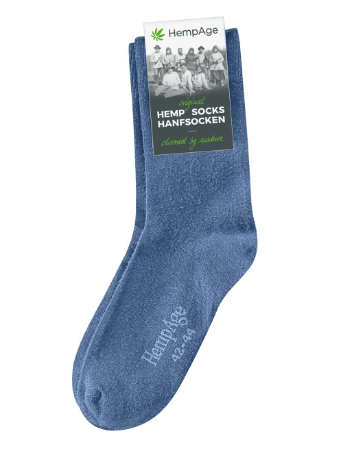 Klassische Alltagssocke Hanf/Biobaumwolle - blueberry [0a8c048ba91f35b030c24614624ec46b]