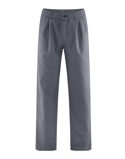 Cargohose mit Bundfalte aus Hanf/Bio-Baumwolle - shale [a9f4d3f9188c9cdeed53015441347b2c]