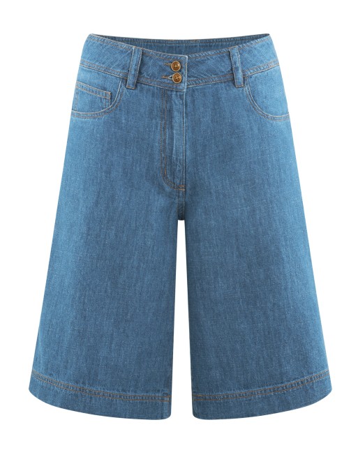 Bermuda 5-Pocket jeans Shorts Hanf/Biobaumwolle - uniblue [4f4f3dbbdfe1b49eb1b27c4be524a645]