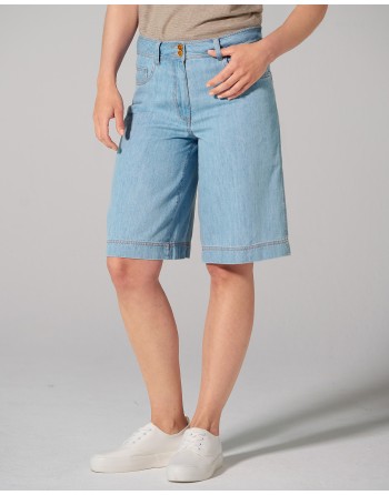 Bermuda 5-Pocket jeans Shorts Hanf/Biobaumwolle - aqua [6591f428c32d2e3a5caed0955047eab4]