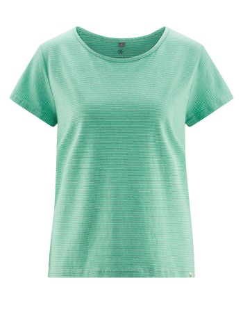 Gestreiftes Damen T-Shirt aus Hanf/Bio-Baumwolle - miami-nature [694bf7069698b4c6ef1c870bc1d43550]