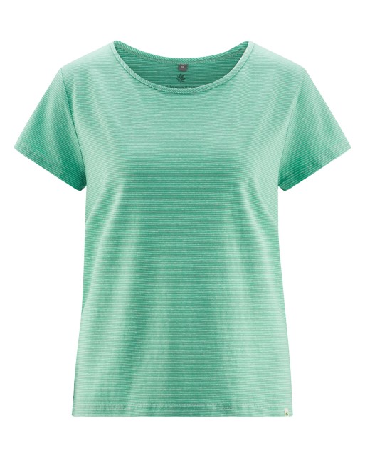 Gestreiftes Damen T-Shirt aus Hanf/Bio-Baumwolle - miami-nature [694bf7069698b4c6ef1c870bc1d43550]