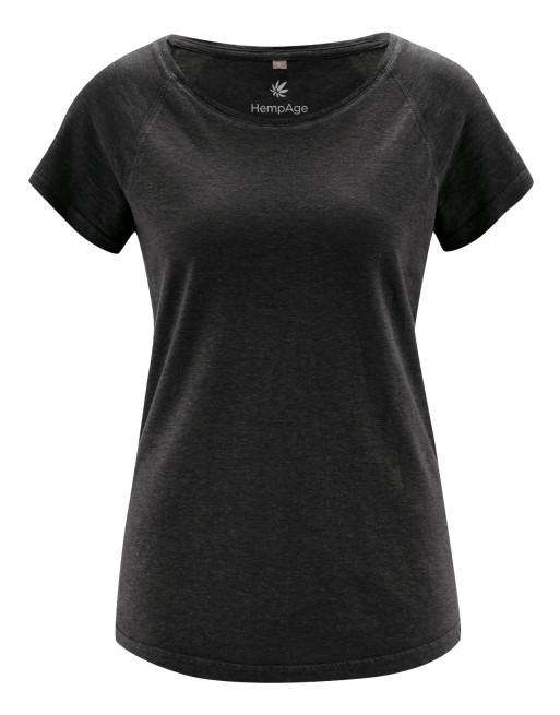 Raglan T-Shirt Hanf/Bio-Baumwolle Normal Fit - black [ee0c967390f3f5f6ea7d83a9e90bc086]