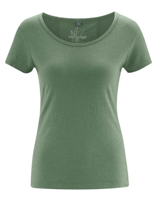 THC Exklusiv Damen T-Shirt Hanf/Bio-Baumwolle Normal Fit - herb [aa7df942b31b0af83a73fadcfe652d62]
