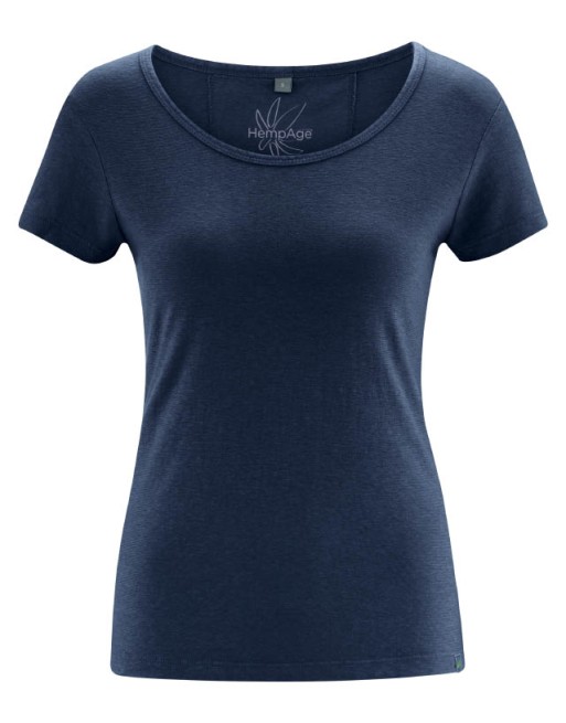 THC Exklusiv Damen T-Shirt Hanf/Bio-Baumwolle Normal Fit - navy [71014292c215bad21f922fdcb13b2b8a]
