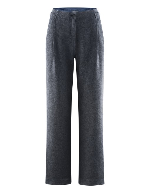 Weite Bundfaltenhose Damen Hanf/Biobaumwolle - navy [a7ed7cf0637b8bdd8ff21d5991af0718]